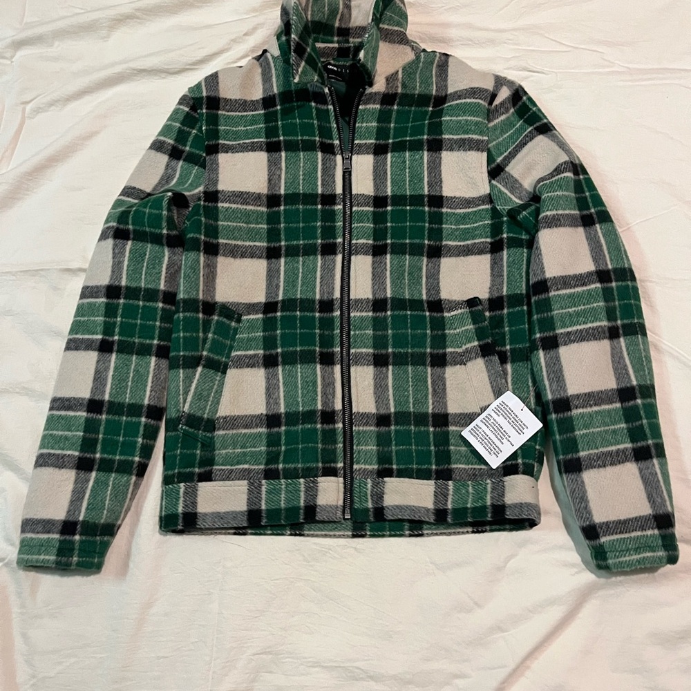 ASOS Green and Cream Plaid Jacket
